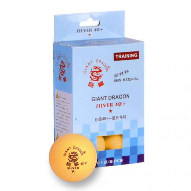 SMJ Silver Star 6-pack ping pong ball 8341