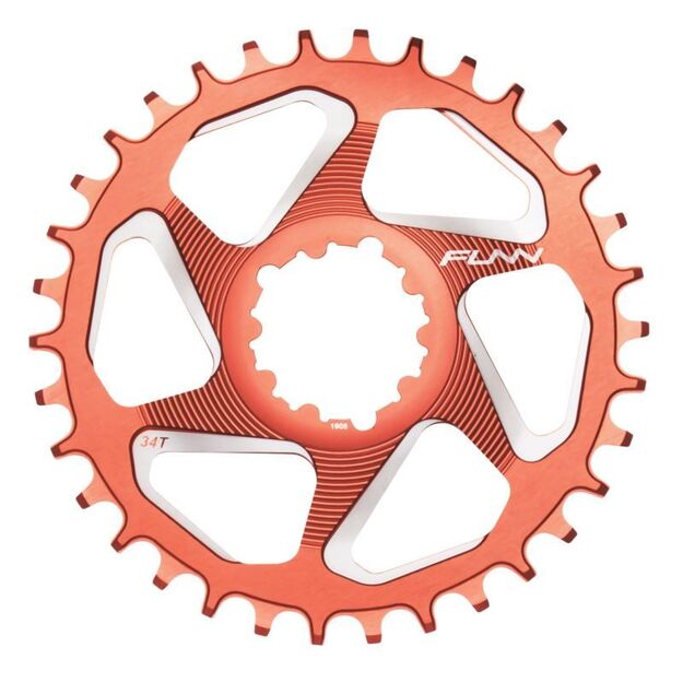 FUNN SOLO DX mechanical chainring red 34T
