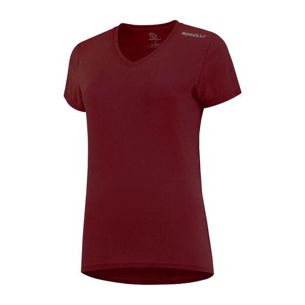 Rogelli women\ s T-shirt PROMO burgundy L