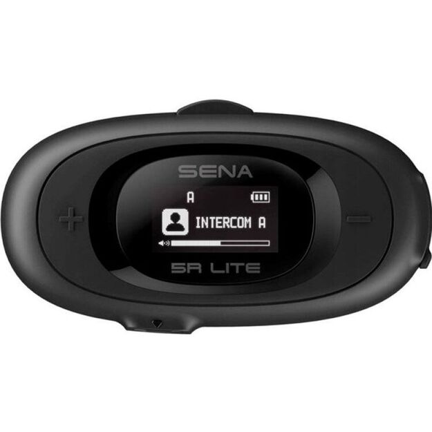 Sena 5R-01D 5R Lite Bluetooth 5.1 700m Motorcycle Intercom with LCD Display and Universal Microphone Set for 2 Helmets