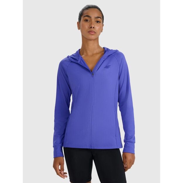 Women\ s quick-drying regular training sweatshirt 4F 4FWAW25TFSWF585-36S