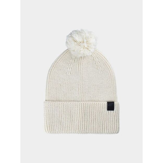 Unisex winter hat with pompom 4F 4FWAW24ACAPU472-11S