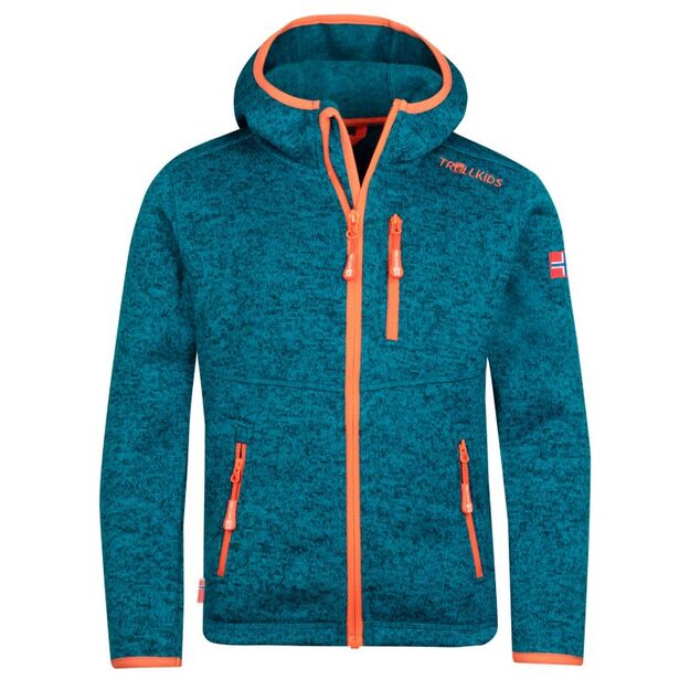 Trollkids Kids Jondalen Jacket XT atlantic Jr fleece jacket 222-197
