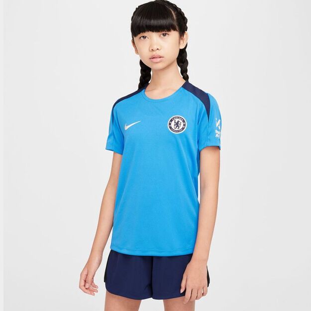 Nike Chelsea FC Strike SS Top Jr FN9856-436