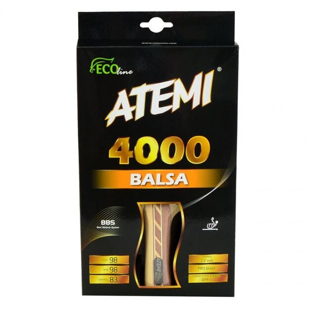 Atemi 4000 Balsa Concave 17204 Table Tennis Racket