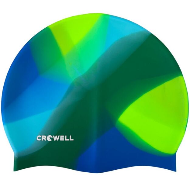 Crowell Multi Flame Silicone Swimming Cap, col.20
