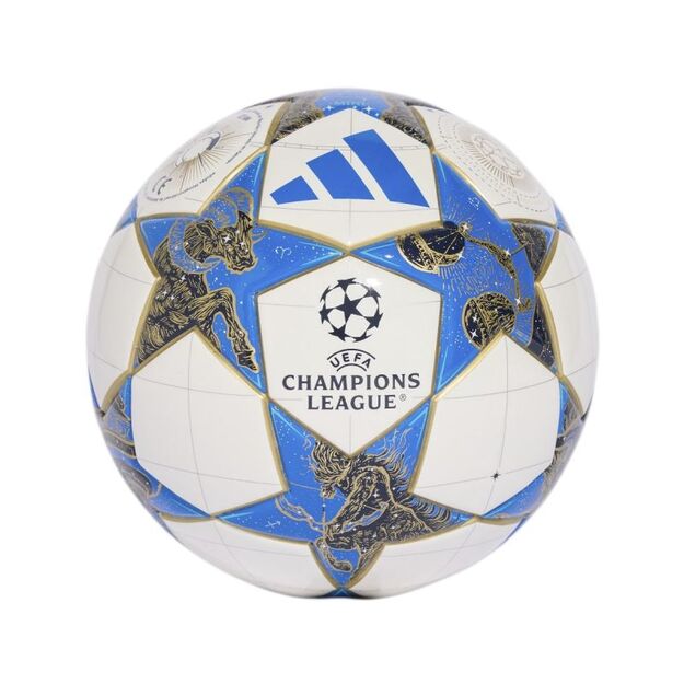 adidas UCL Mini 25/26 League Stage Football White, Blue, and Gold JP1544