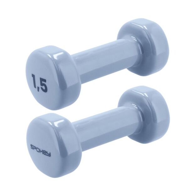 Spokey Shape vinyl dumbbells 2x1.5 kg 941964