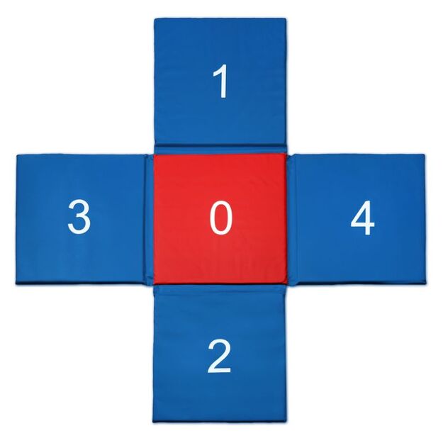 CROSS mat 150x150x2 cm foldable SMJ sport MC-02