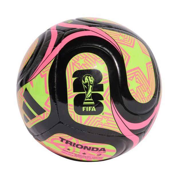 adidas World Cup 26 Trionda Club Football Black, Pink, and Green JD8053