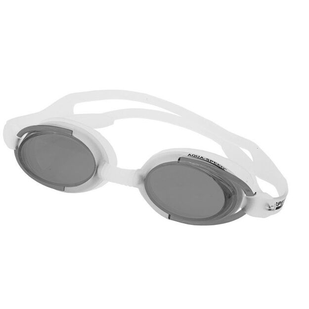 Aqua-Speed Malibu swimming goggles black and white
