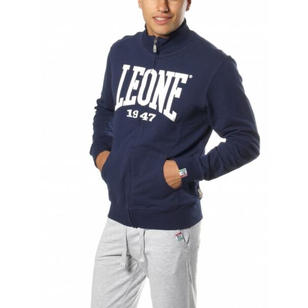 Men\ s sweatshirt LEONE LSM314/S16 navy blue  M 