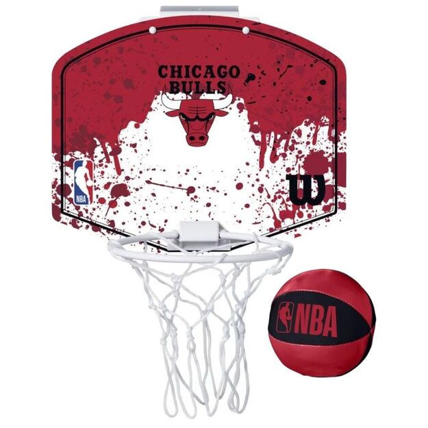 Wilson NBA Team Chicago Bulls Mini Hoop Basketball Backboard WTBA1302CHI