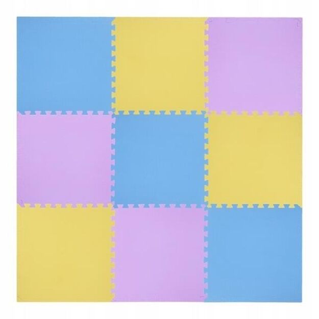 One Fitness MP10 Multipack Puzzle Mat Yellow-Blue-Purple