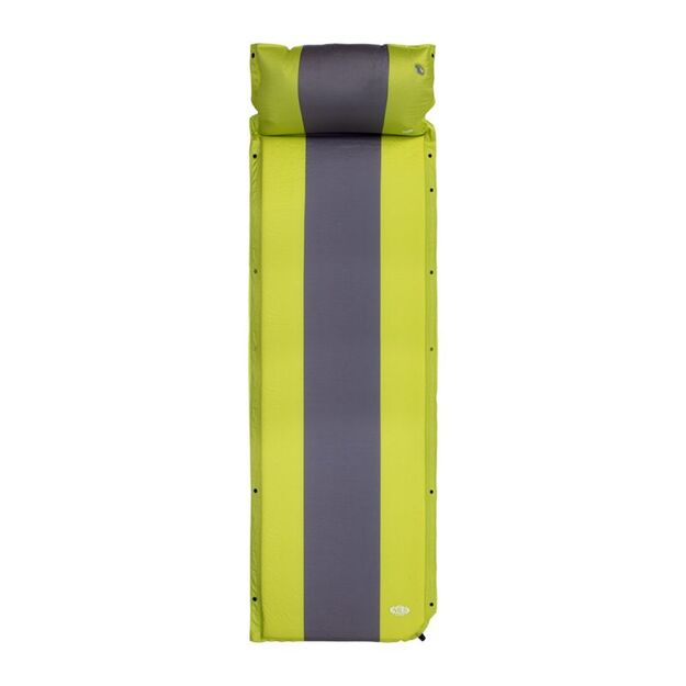 NILS CAMP NC4349 Self-inflating mat with pillow Green-gray