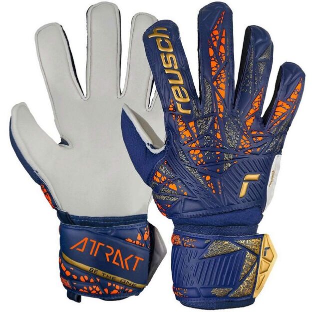 Reusch Attrakt Solid Jr 5472515 4410 Goalkeeper Gloves
