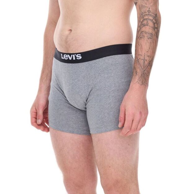 Levi\ s Boxers 3-Pack Men\ s Gray Cotton Boxer Briefs