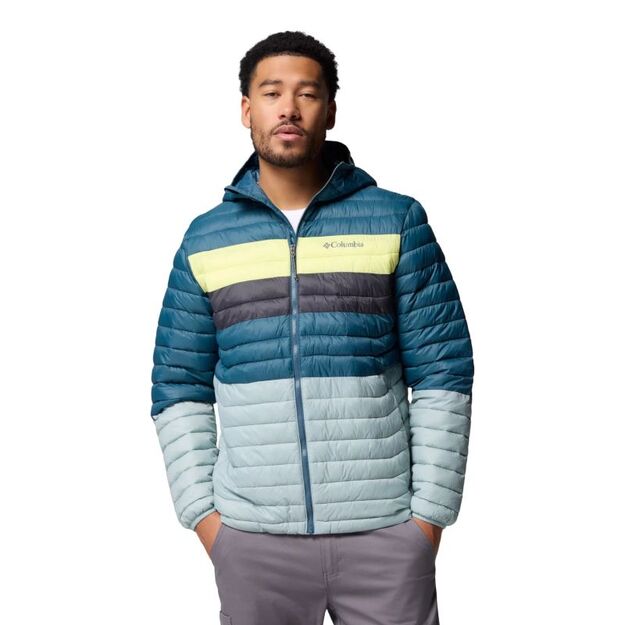 Columbia Powder Pass Hooded Jacket 2134131461 Blue L