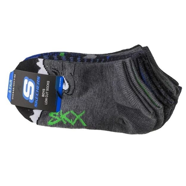 Skechers Boys 6pk Low Cut Dinos S111627-AST Multicolor 31-34