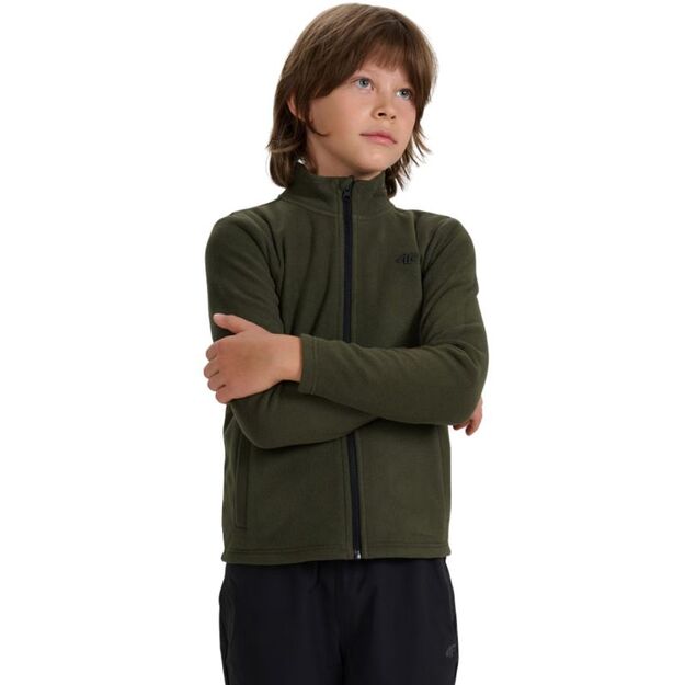 Boy\ s fleece 4F M413 khaki 4FJWAW25TFLEM413 43S