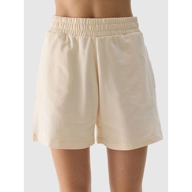 Women\ s cotton sweat shorts 4F