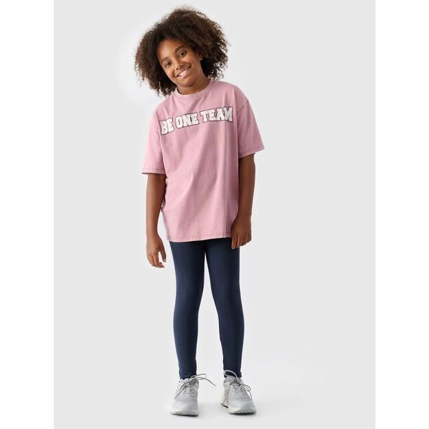 Girls\  knitted leggings 4F Junior 4FJWMM00TTIGF178-31S