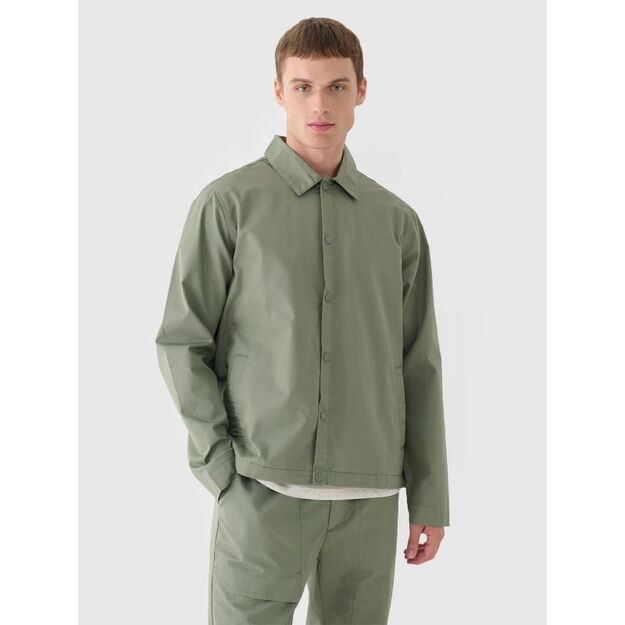 Men\ s transitional shirt jacket 4F 4FRSS24TTJAM0887-44S