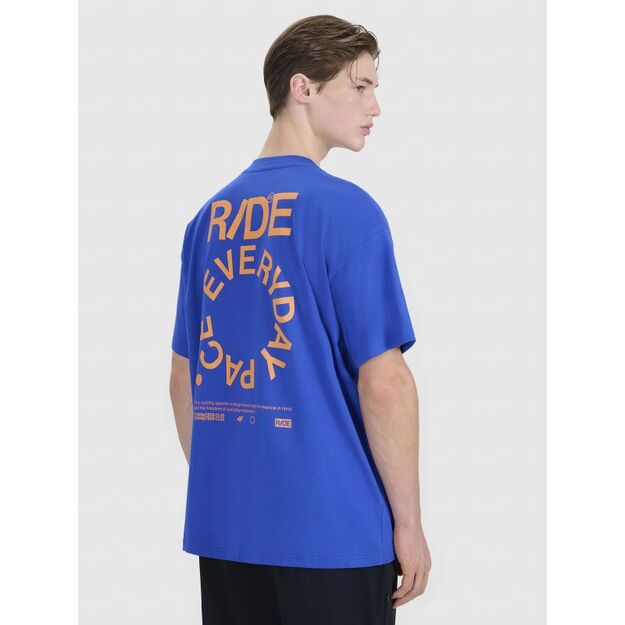 Men\ s oversize printed T-shirt 4F 4FWSS25TTSHM1979-36S