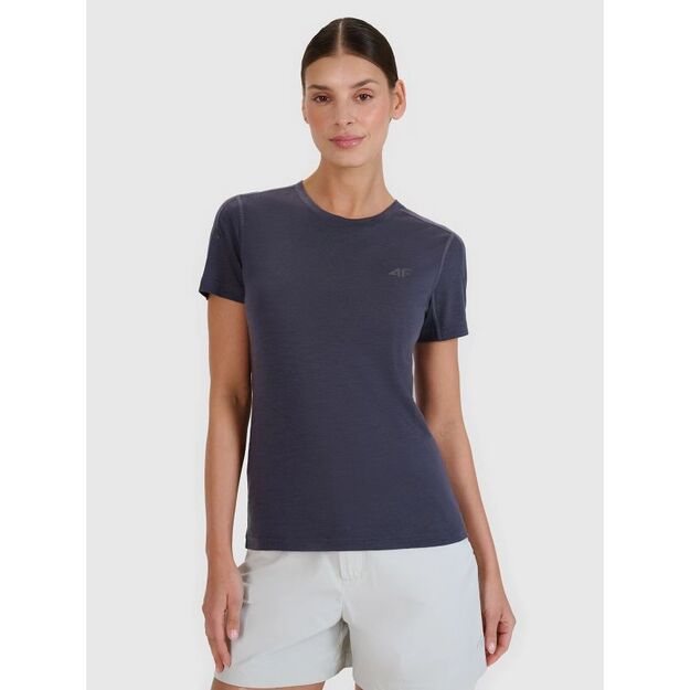 Women\ s Merino Wool Trekking T-shirt 4F 4FWSS25TFTSF1269-22S