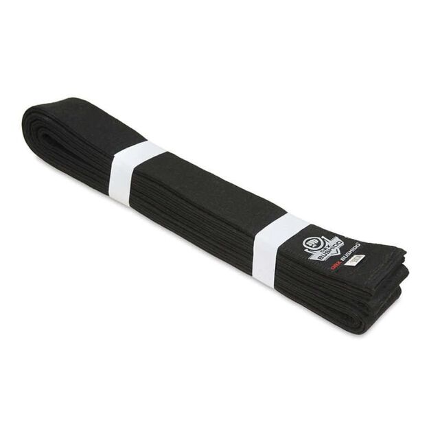 Karate kimono belt - black 260 cm