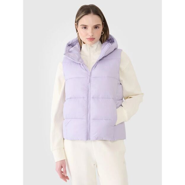 Women\ s down vest with synthetic filling 4FWSS25TVJAF183-52S