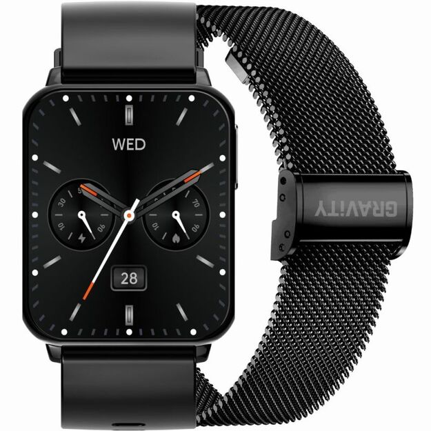 Smartwatch Gravity Black 2 Straps GT17-7