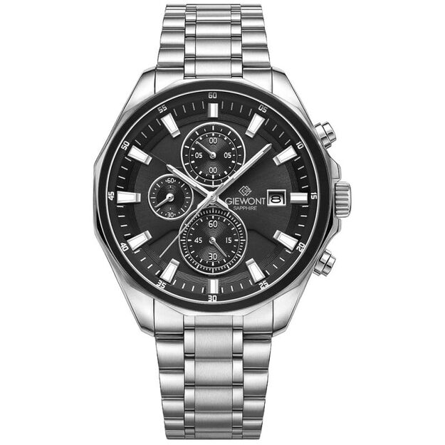 Giewont Chronograph Sapphire Silver Men\ s Watch GW7290-B2