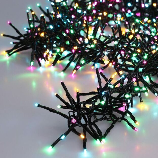 CHRISTMAS TREE LIGHTS CLUSTER LIGHT CHAIN 576 LED MACARON TIMER 4 COLORS
