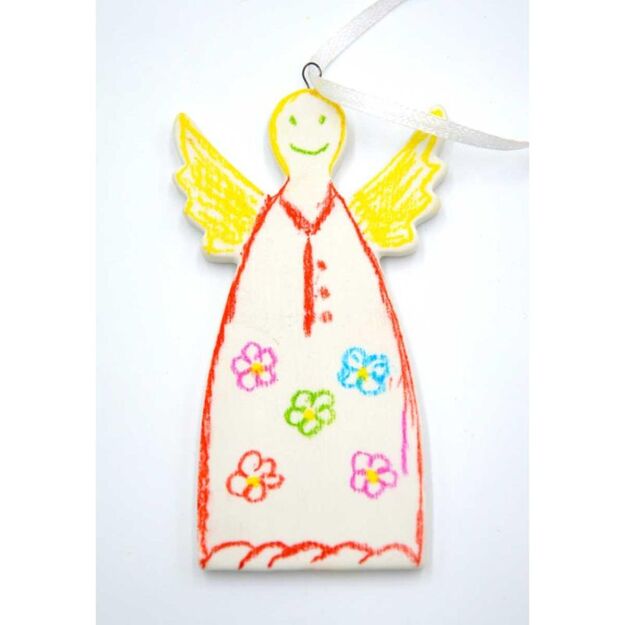 SET OF TWO DIY ANGEL PENDANTS 5x0.5x10.5CM