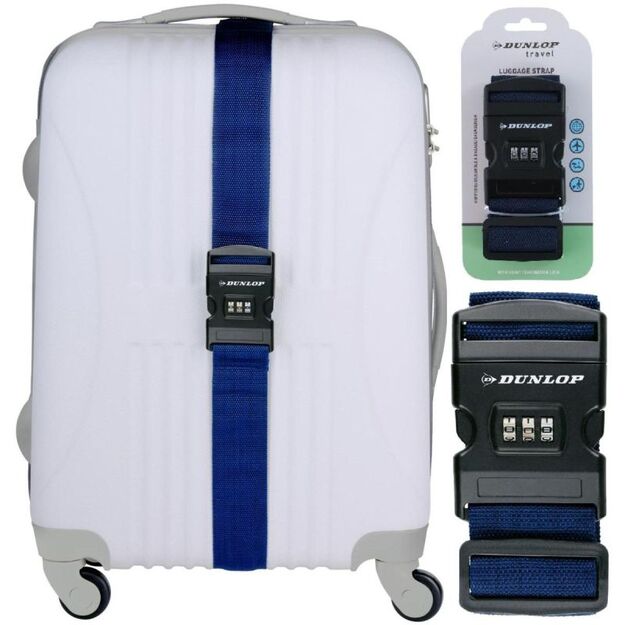 UNIVERSAL SUITCASE SECURITY STRAP WITH CODE DUNLOP 200x5CM