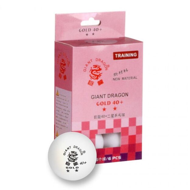 SMJ Gold Star Ping Pong Ball 6 pcs 8332
