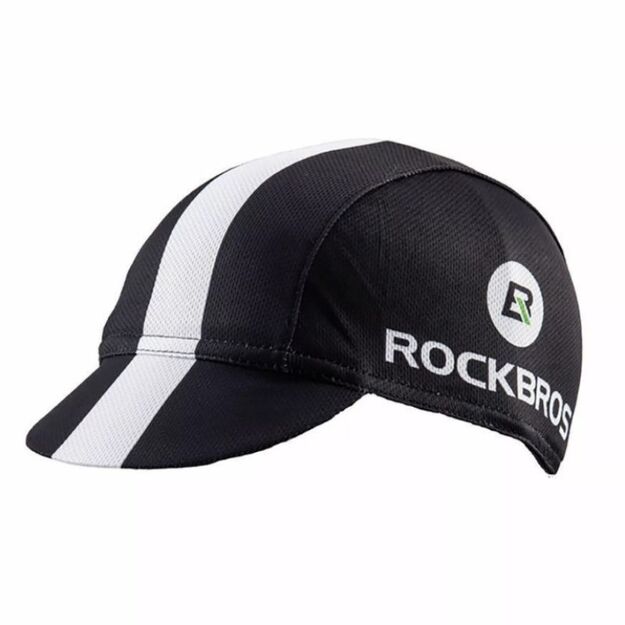 Rockbros cycling cap black and white