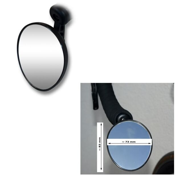 AJS Road mirror black