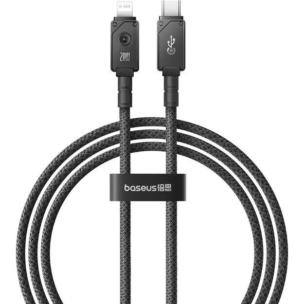 Baseus Unbreakable USB C-IP Cable 20W 1m (Black)