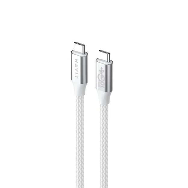 Havit Type C-Type C Cable CB6290 (white/gray  100cm)