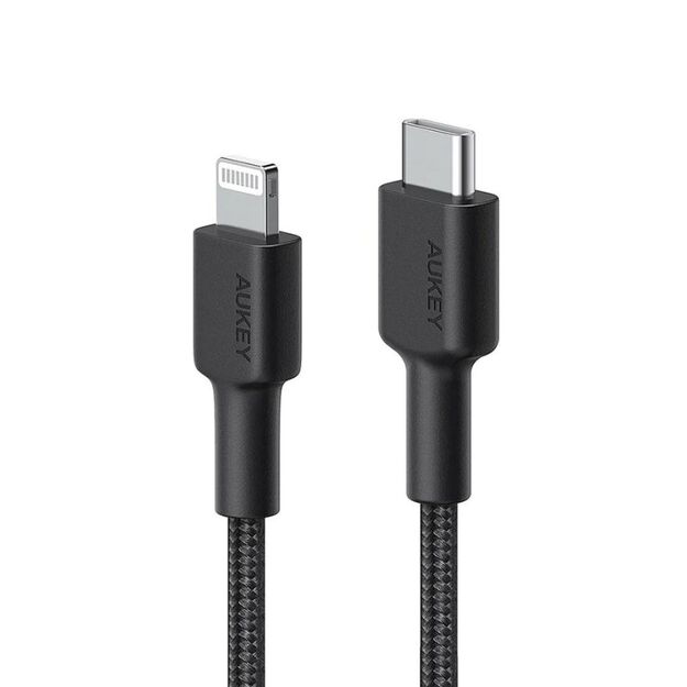 AUKEY CB-CL03 NYLON USB C-LIGHTNING CABLE 2M PD