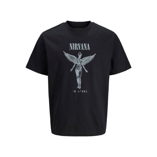Jack & Jones t-shirt Nirvana JPRBLUNIRVANA SS TEE 12287521 BLACK