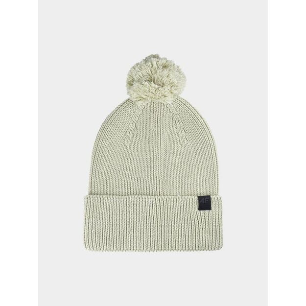 Unisex winter hat with pompom 4F 4FWAW24ACAPU472-44S