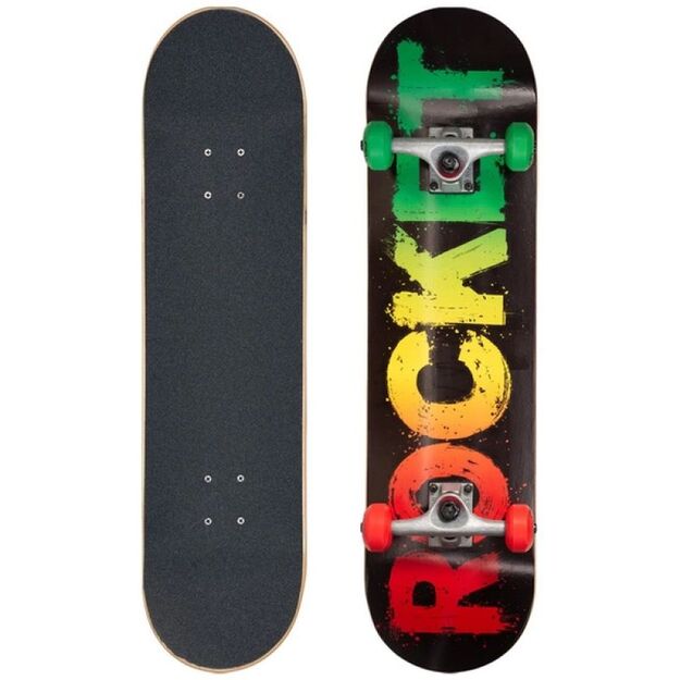 Rocket Rasta Fade Skateboard 8  RKT-COM-1535