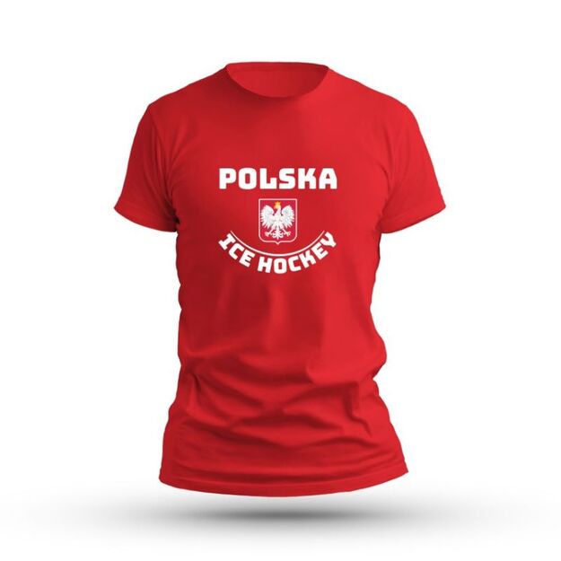 Poland Ice Hockey Jr SREPBPLICE-RD-12 T-shirt