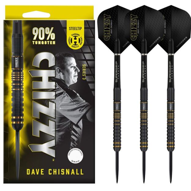 Harrows Chizzy Dave Chisnall 3 90% steeltip darts