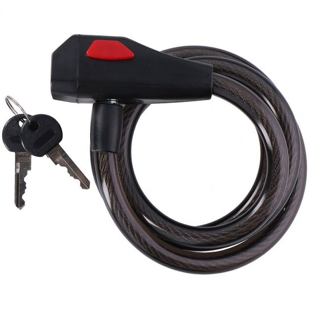 Dunlop spiral cable lock bicycle lock 12 mm 150 cm ST 75570