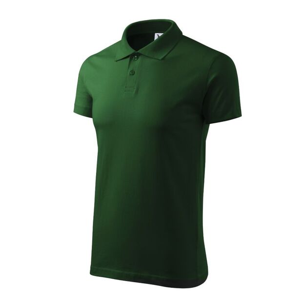 Malfini Single J. M MLI-20206 Bottle Green Polo Shirt