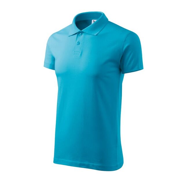 Malfini Single J. M MLI-20244 Turquoise Polo Shirt